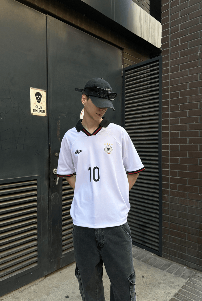 Germany Jersey Polo Yaka Premium T-shirt