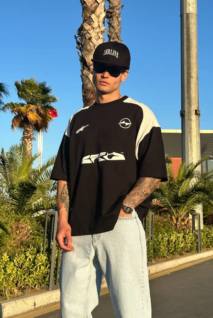 Baskılı Oversize Tişört
