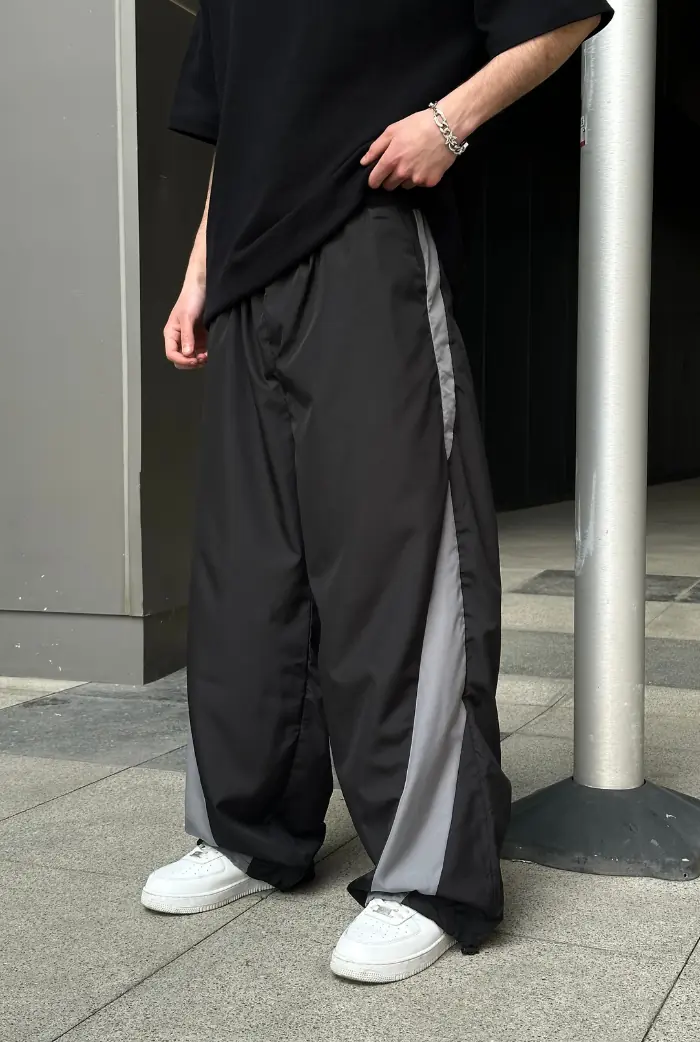 Baggy Paraşüt Kumaş Stoper Paça Eşofman