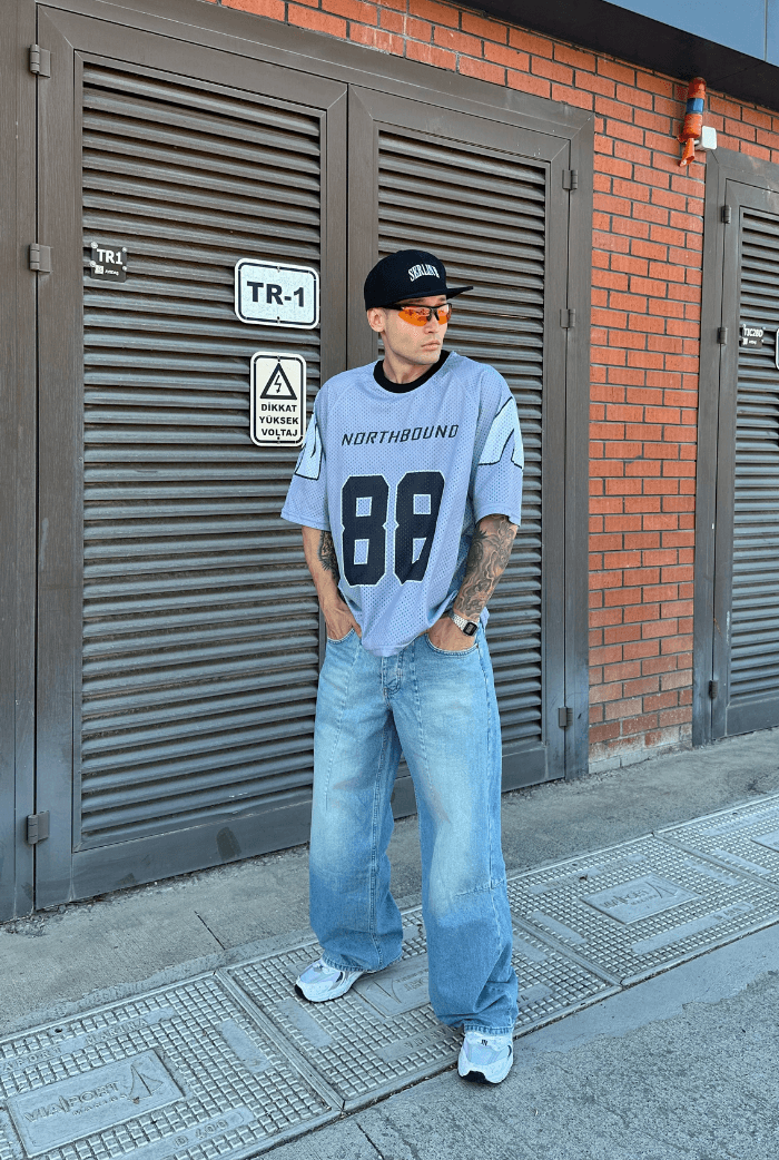 88 Fileli Oversize Forma Tişört