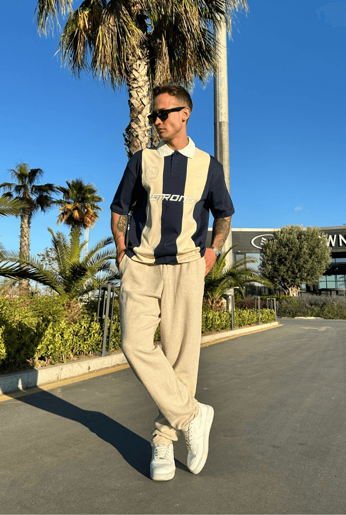 Strong Polo Yaka Oversize Tişört