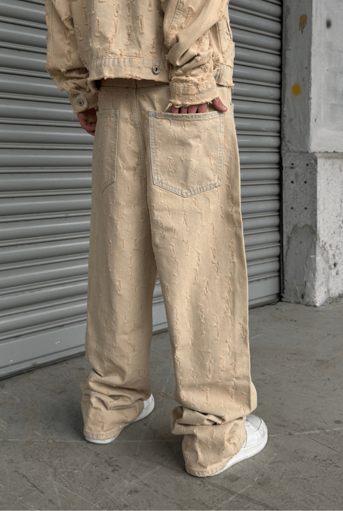 Yırtık Detay Baggy Pantolon