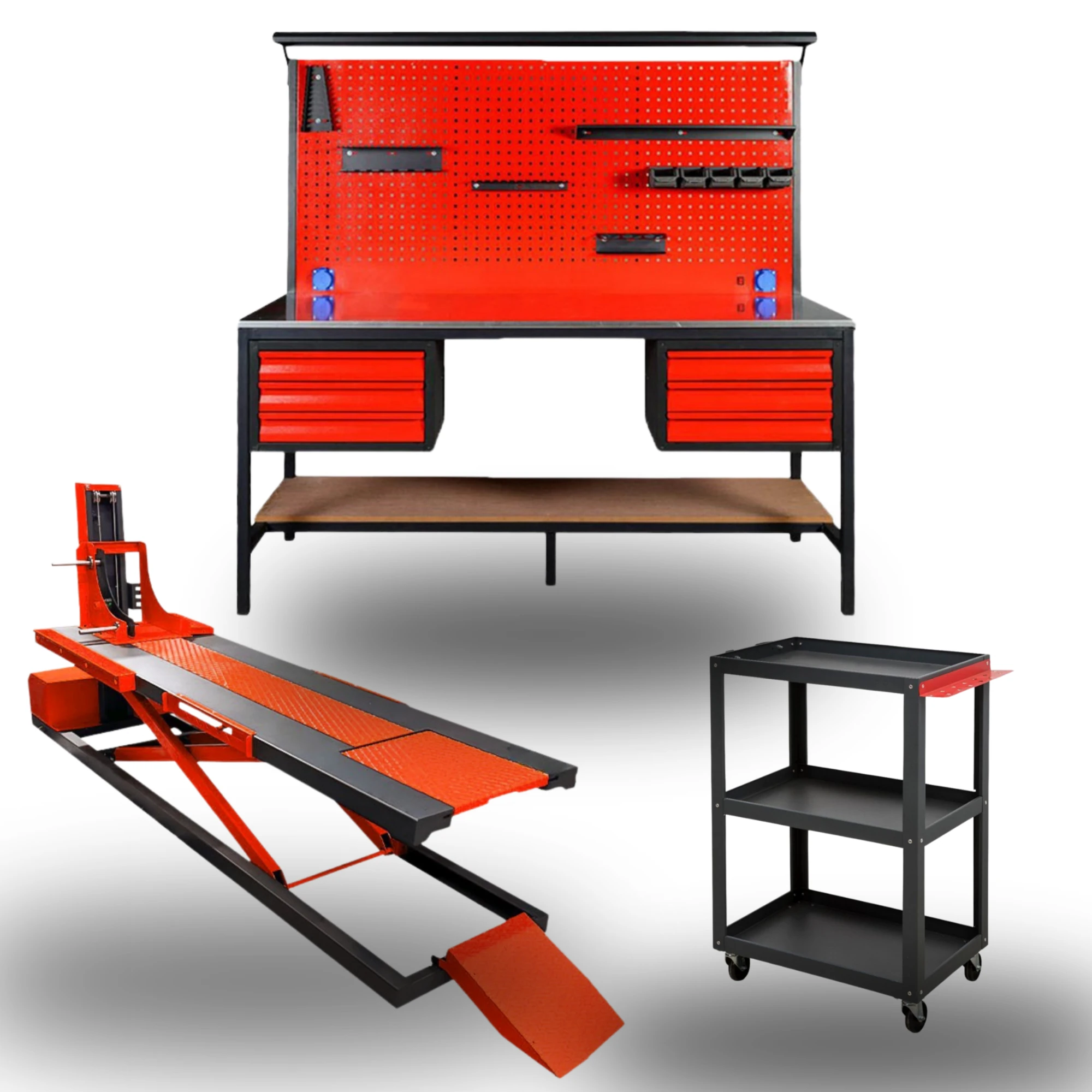 AUTEK ÇALIŞMA TEZGAHI + PARÇA TAŞIMA + MOTOSİKLET LİFTİ (SİPARİŞ İÇİN WHATSAPDAN ULAŞIN)