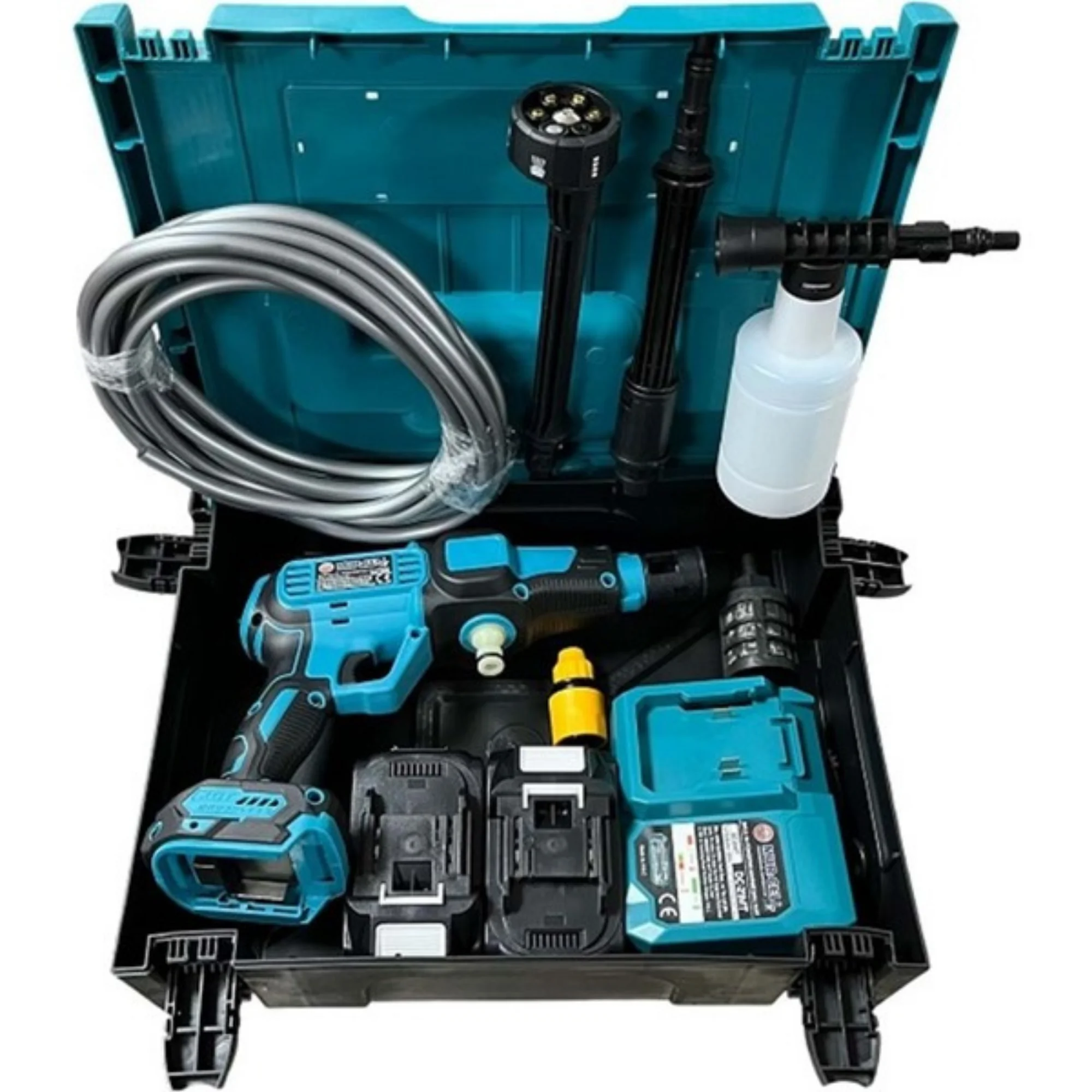 36 V 5 Ah Çift Akülü Bakır Sargılı Profesyonel Yüksek Basınçlı Bahçe ve Oto Yıkama