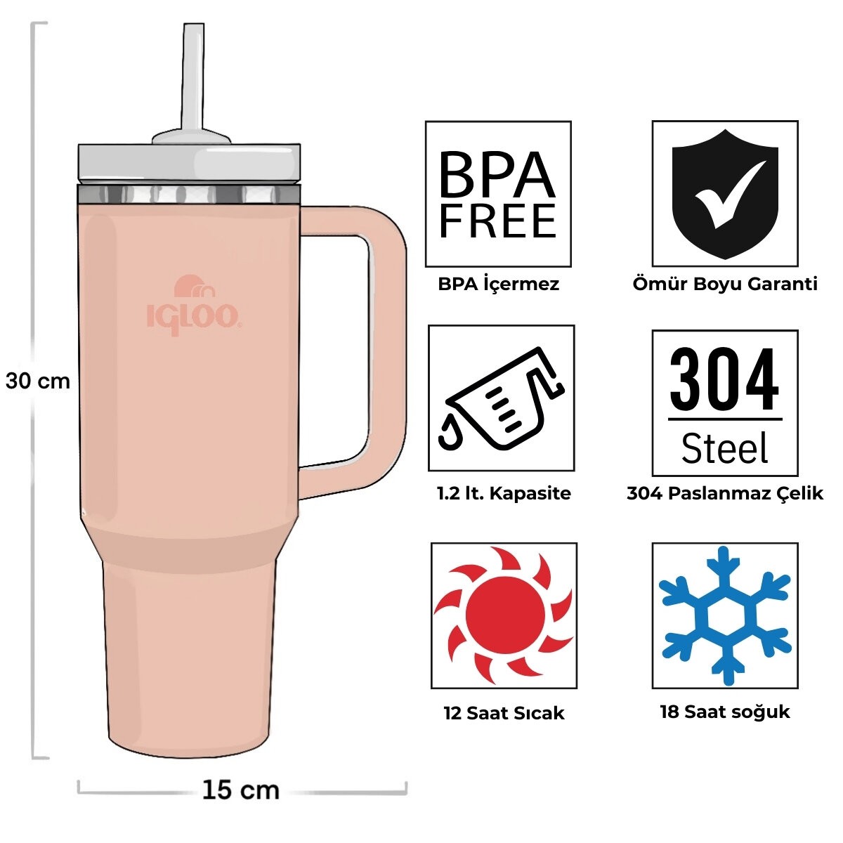 Igloo Stadler Thermo-Mug 1.2 Litre-SOMON