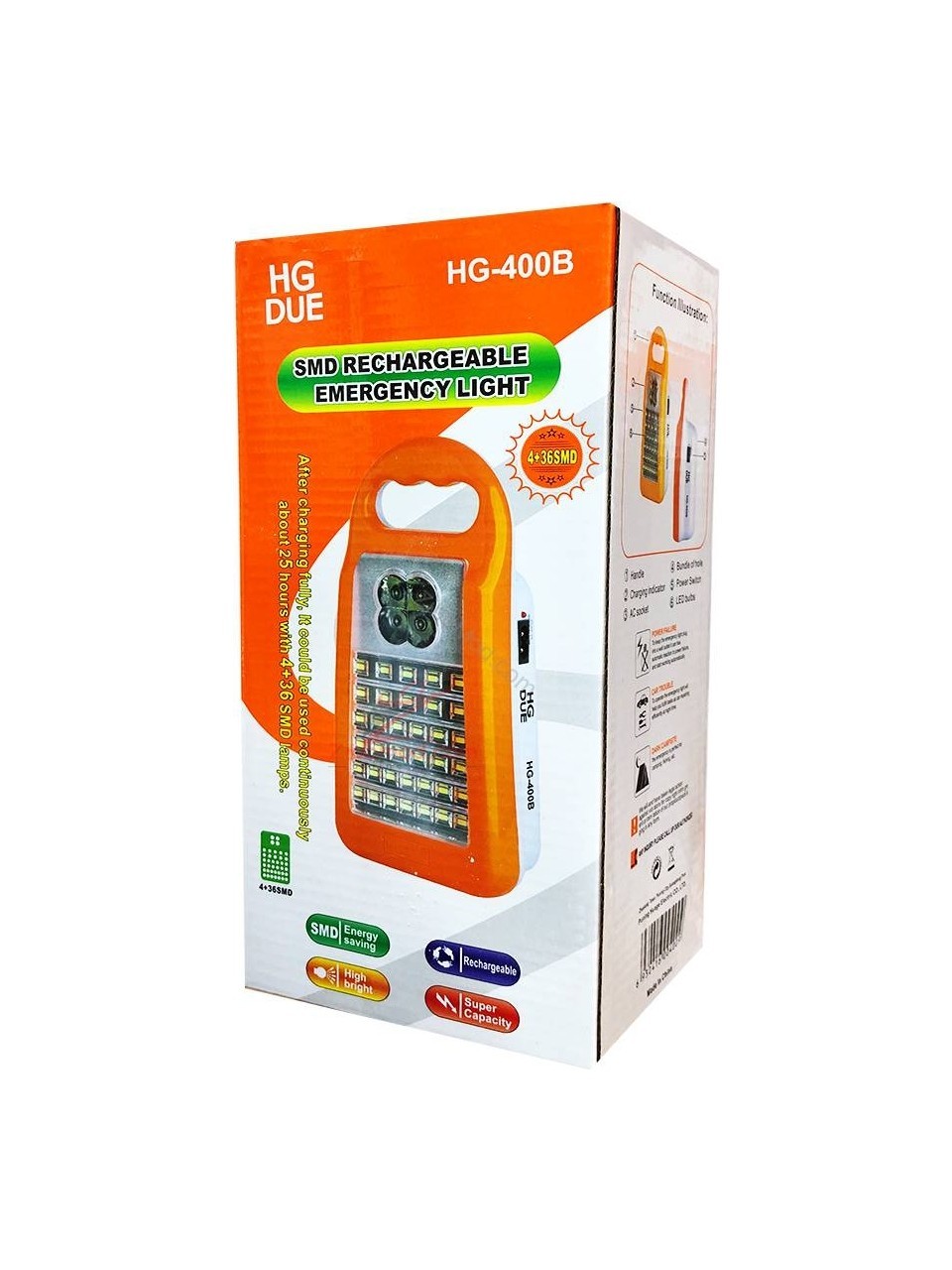 DUE HG-400B 48 SAAT DAYANABİLEN EL FENERİ