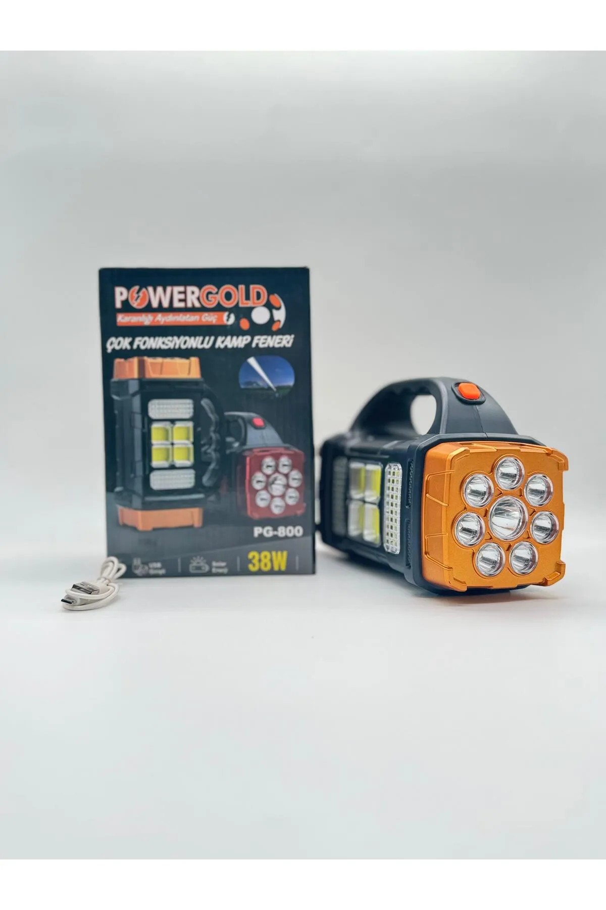 POWERGOLD PG-800 KAMP FENERI SOLAR ENERJILI