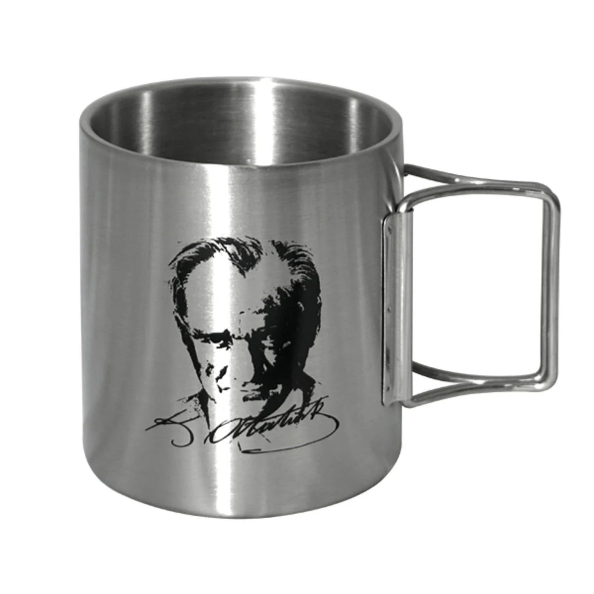 ORCAMP KATLANIR SAPLI ÇELİK KUPA ATATURK