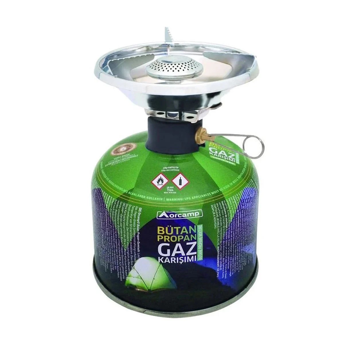ORCAMP RÜZGARLIKLI KAMP OCAĞI 230 GR TÜPLÜ SET