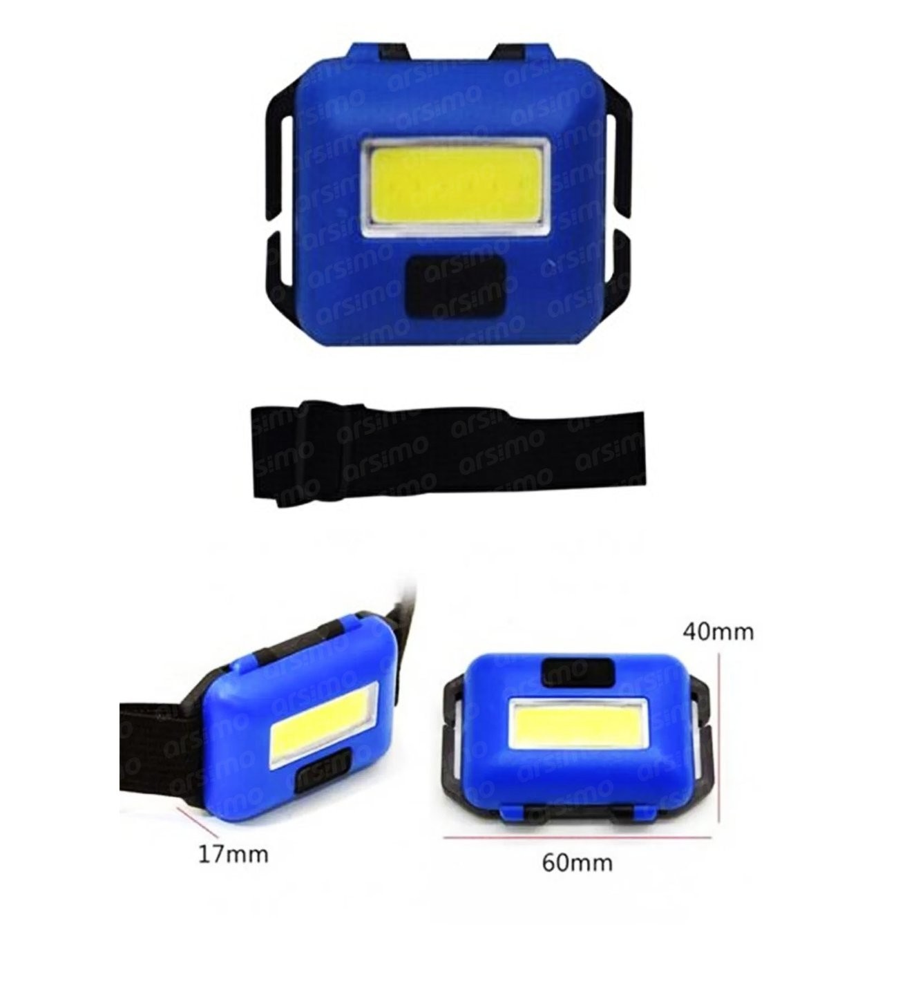 10W Cob 3 Fonksiyonlu Pilli Led Mini Kafa Lambası 600 Lumens Kafa Feneri