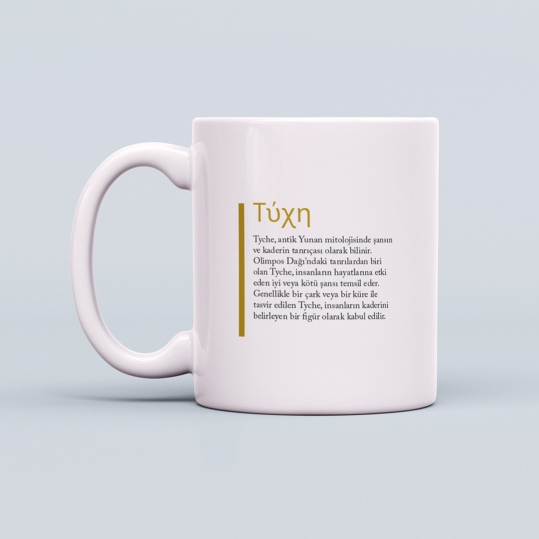 Yunan Tanrıları Temalı 330ml Seramik Kahve Kupası – Tyche
