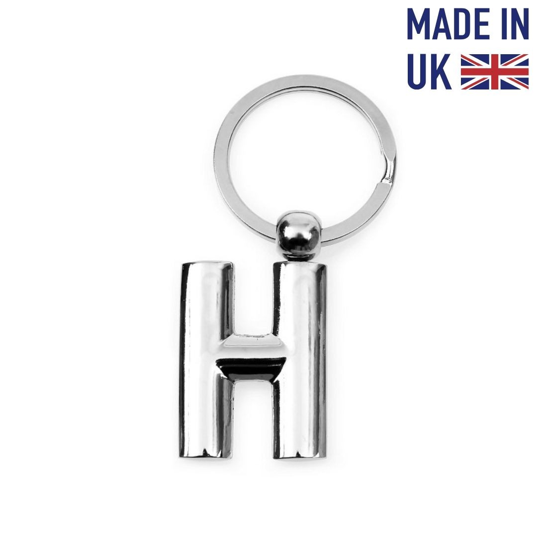 Metal Harf Anahtarlık H Harfi