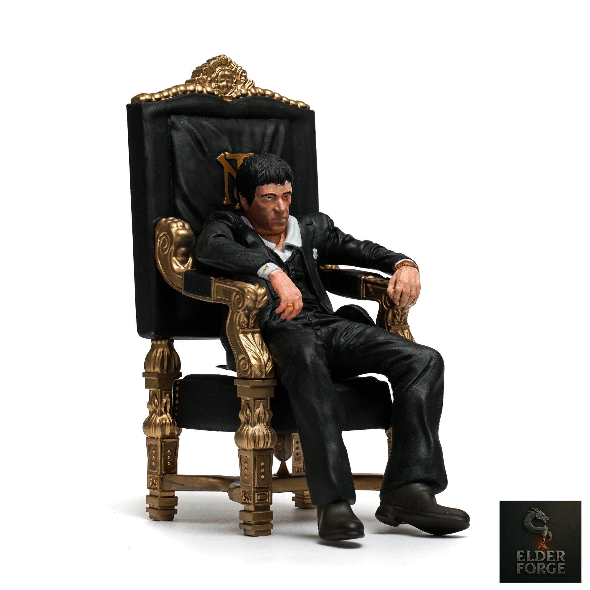 Tony Montana Figürü | Scarface El Boyaması Heykel | Al Pacino Koleksiyonluk Biblo | Film Temalı Dekoratif Heykel