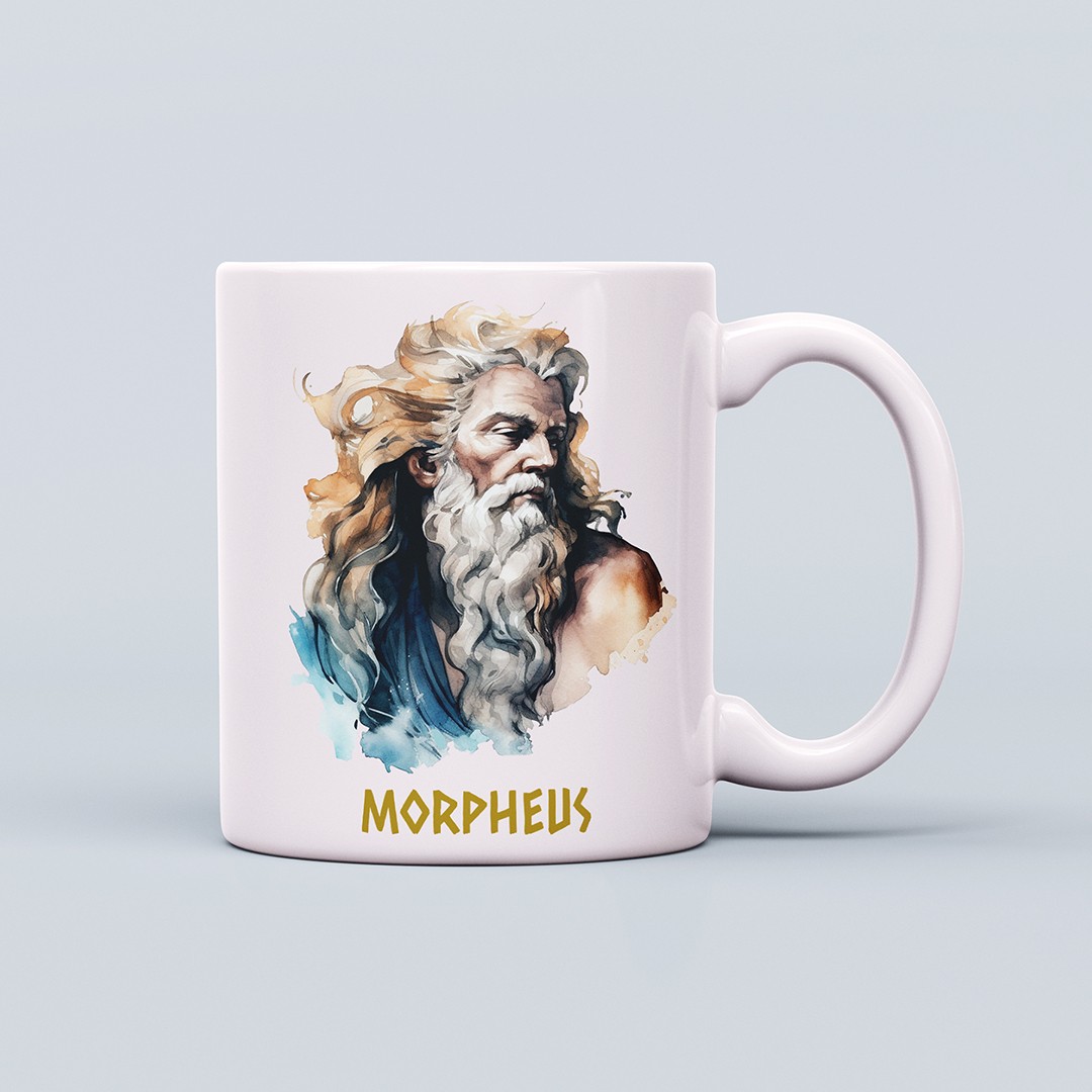 Yunan Tanrıları Temalı 330ml Seramik Kahve Kupası – Morpheus