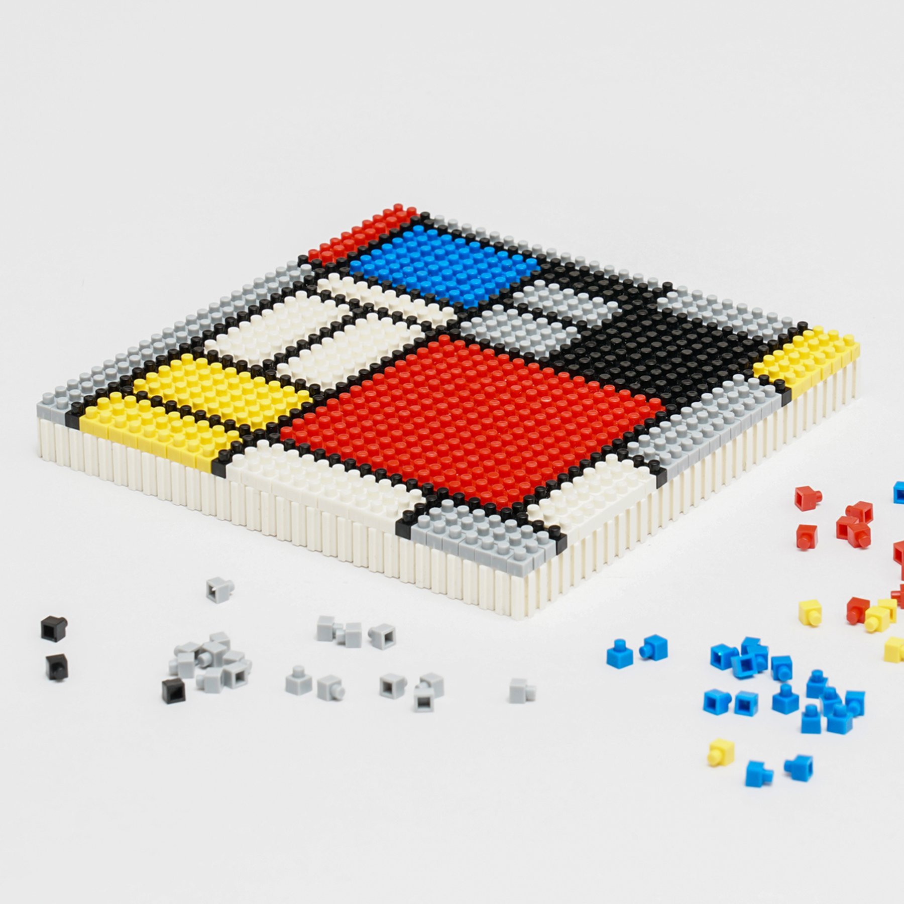 Piet Mondrian Composition 1024 Parça 3D Minyatür Puzzle