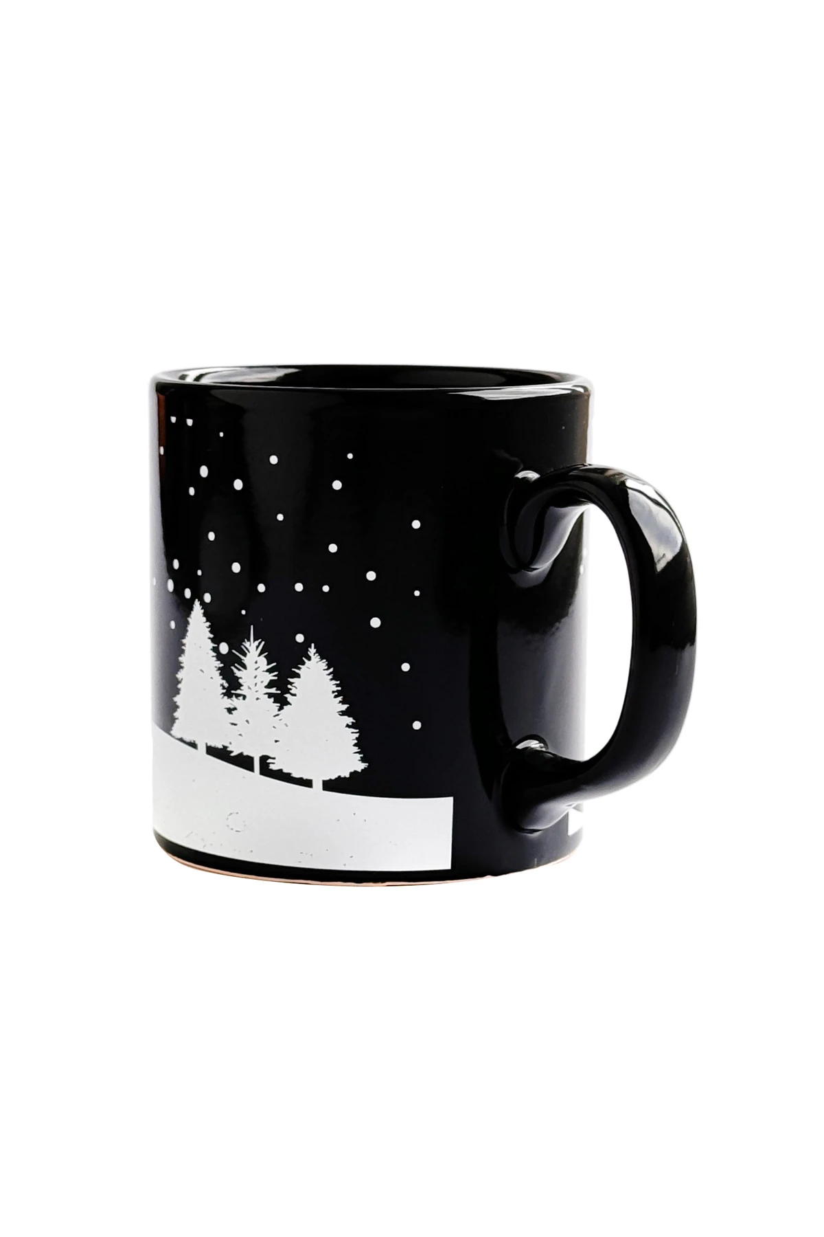 Noel Baba Desenli Seramik Altın Yaldızlı Yılbaşı Kupası