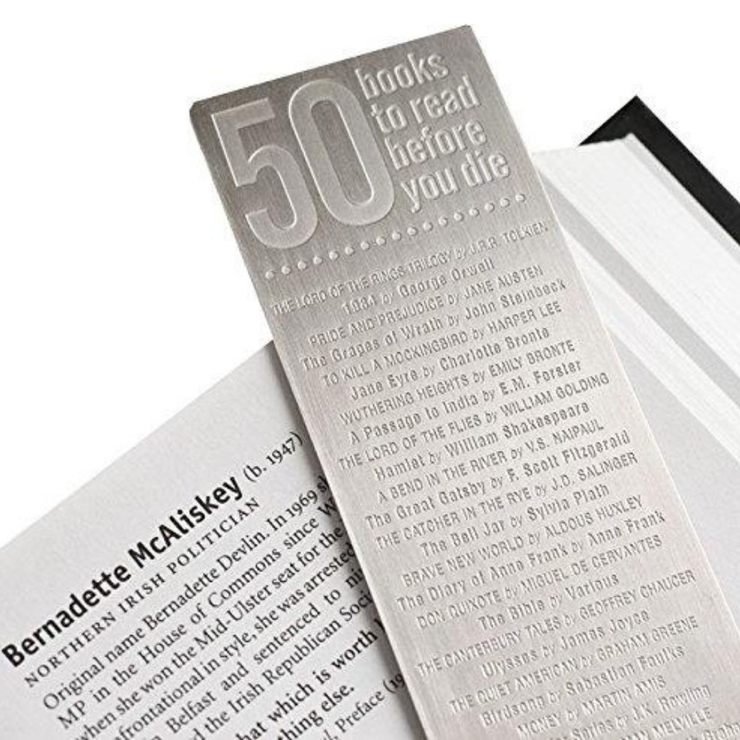 Ölmeden Önce Okumanız Gereken 50 Kitap Çelik Kitap Ayracı