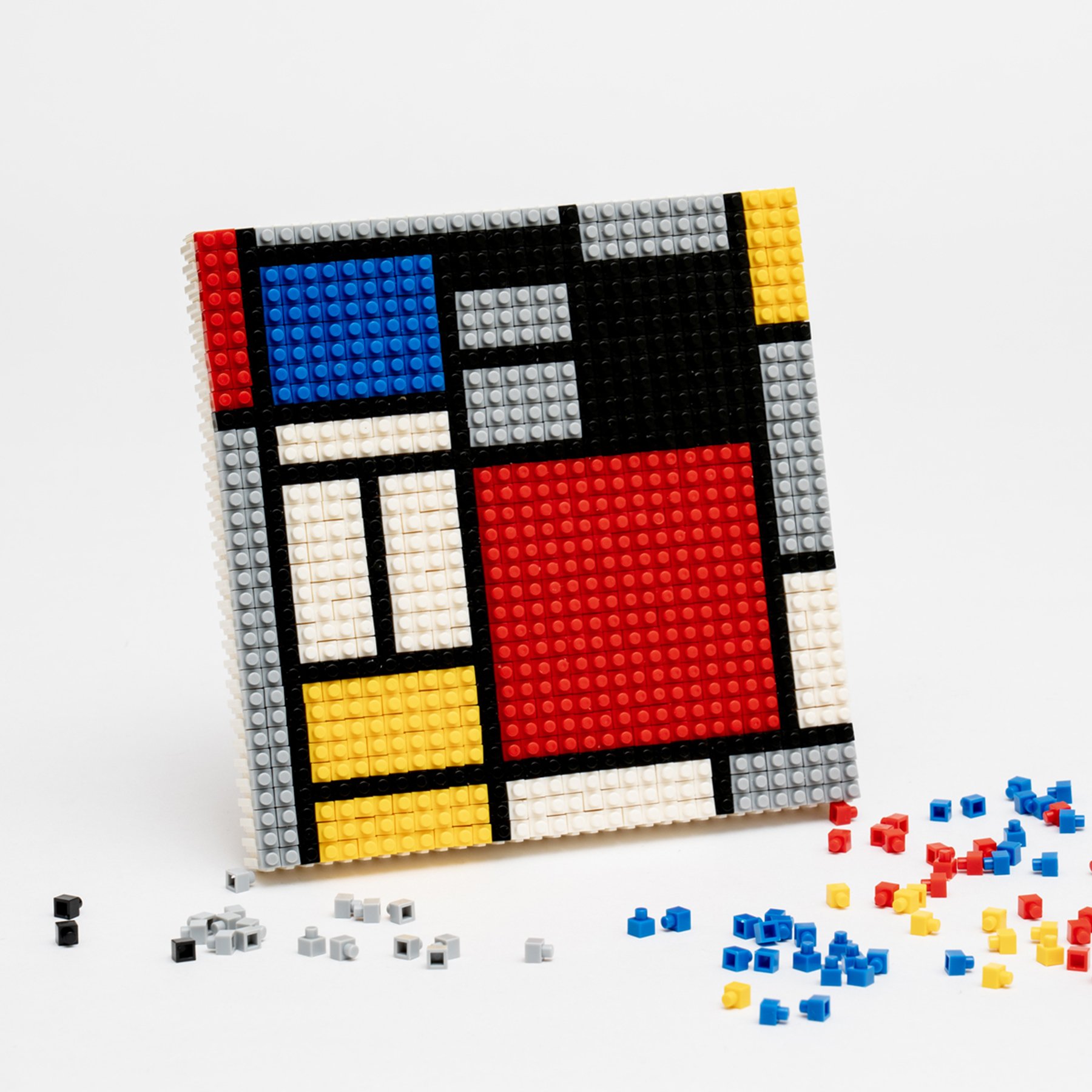 Piet Mondrian Composition 1024 Parça 3D Minyatür Puzzle