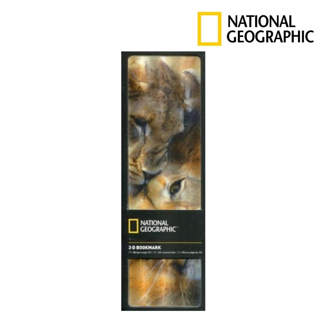  3-D Bookmark - African Lions Kitap Ayracı
