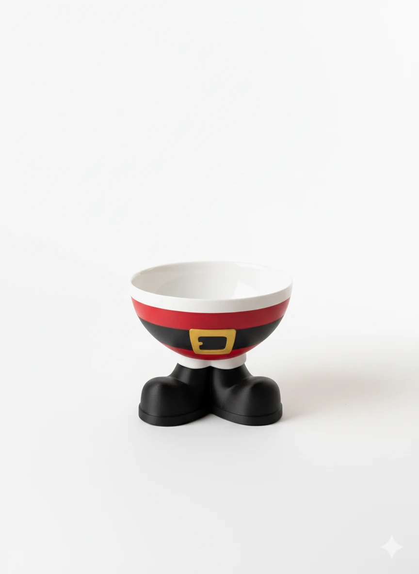 Mini Yılbaşı 15cm Kurabiye Kasesi 