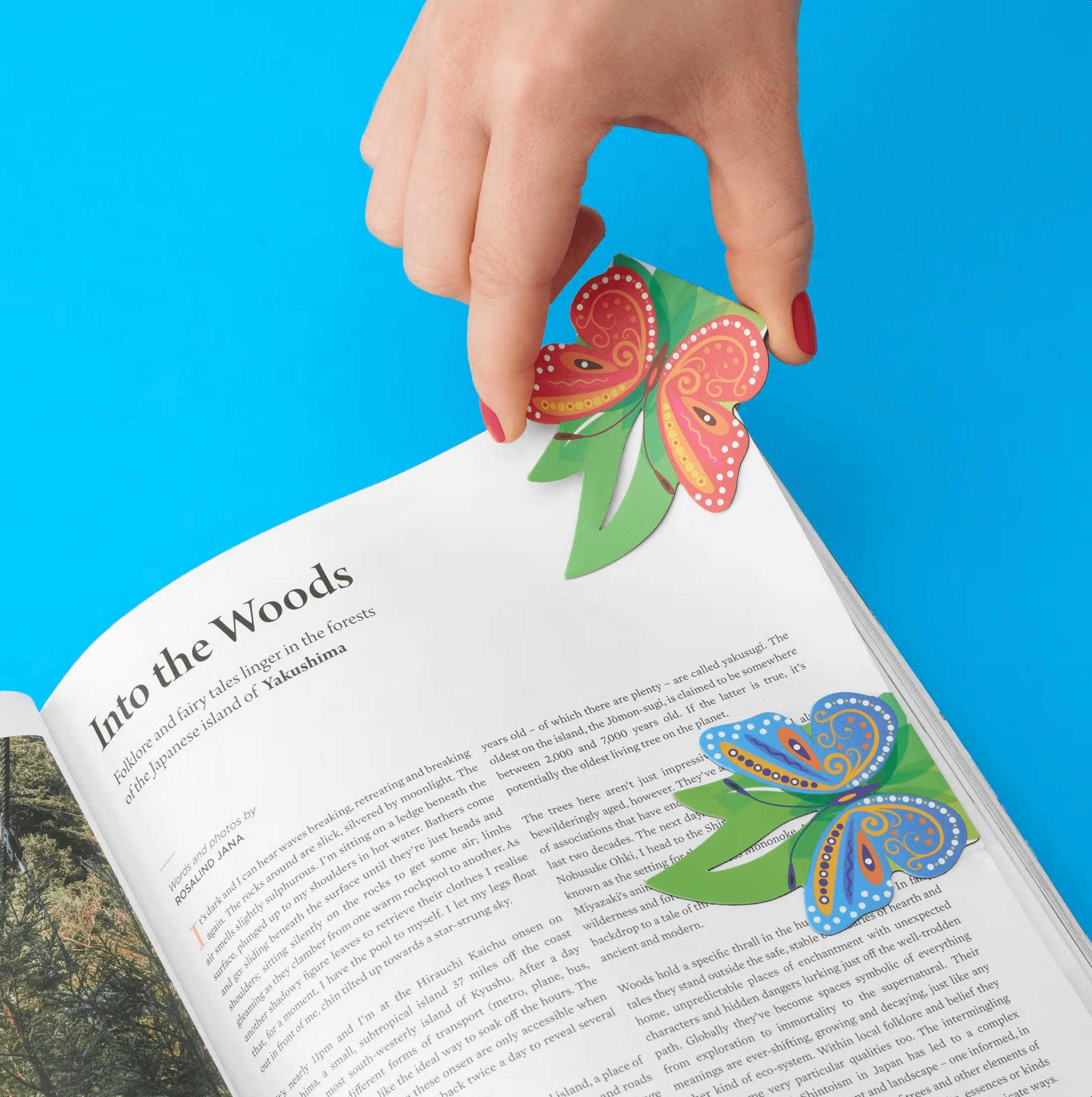 Linemarkers Butterflies  Kitap Ayracı