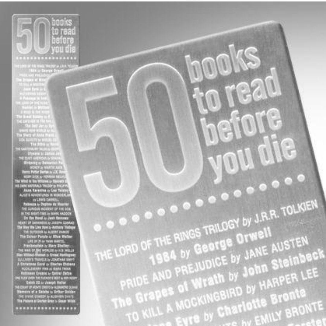 Ölmeden Önce Okumanız Gereken 50 Kitap Çelik Kitap Ayracı
