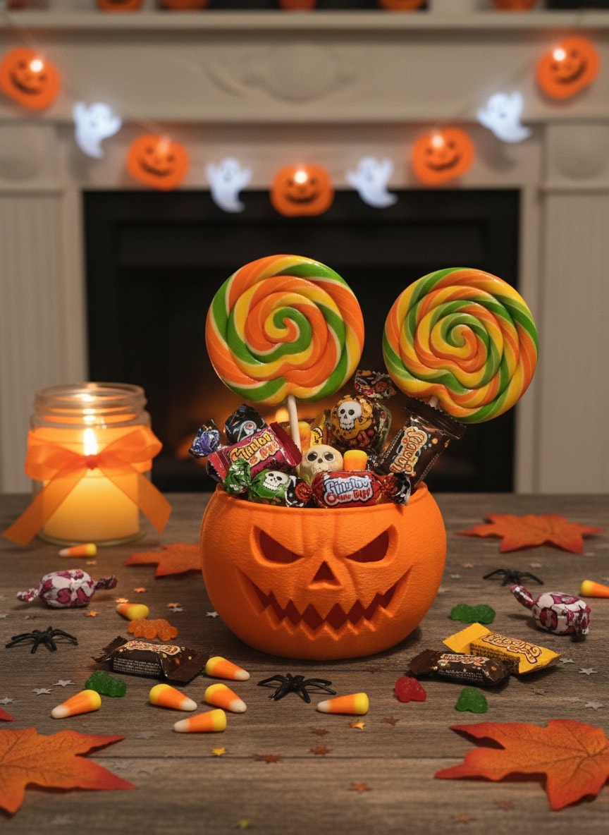  Halloween Cadılar Bayramı Şeker Kasesi 13cm