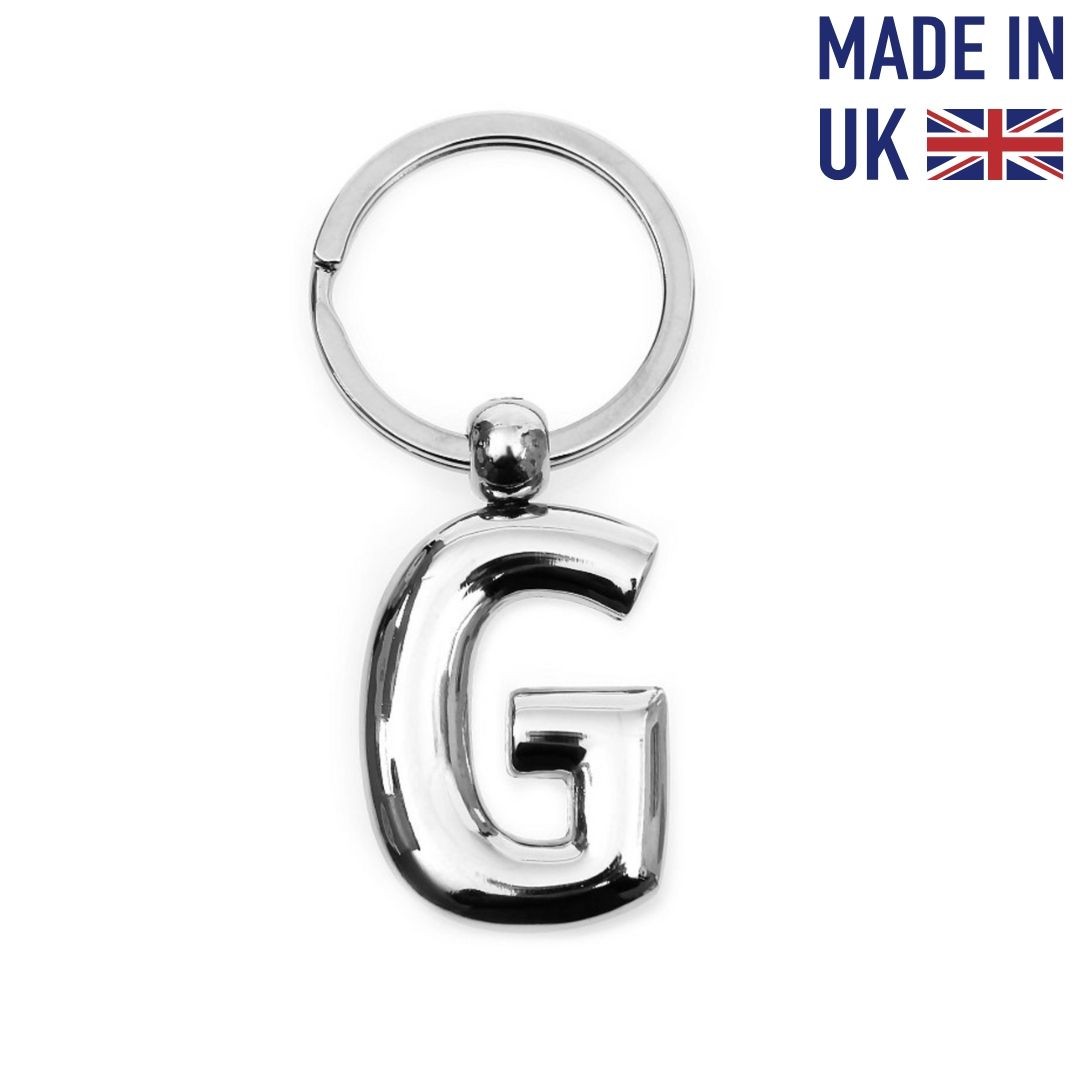 Metal Harf Anahtarlık G Harfi