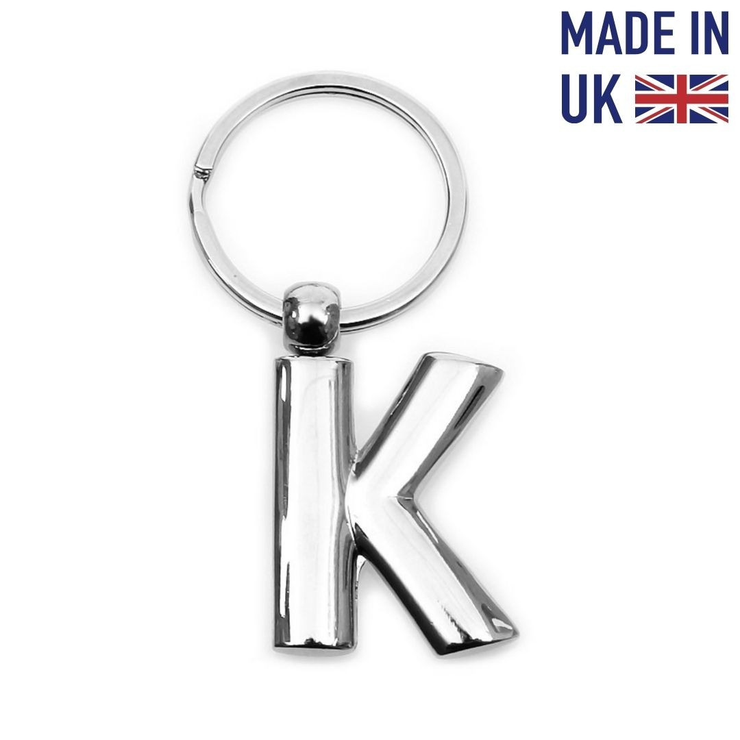 Metal Harf Anahtarlık K Harfi