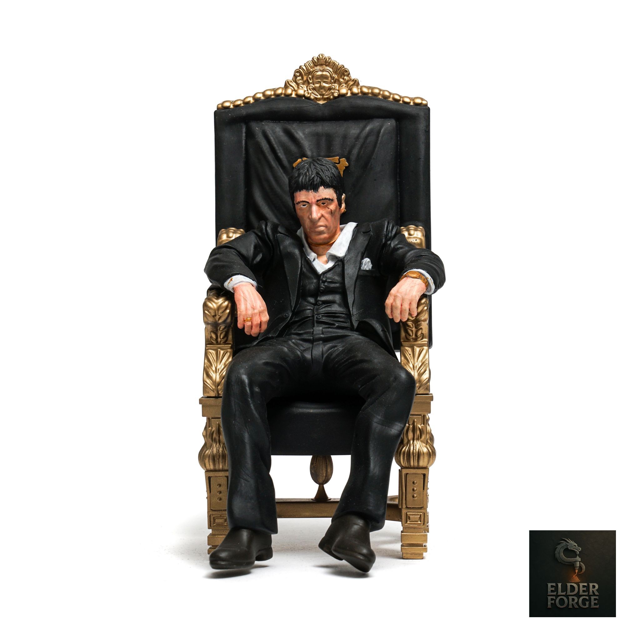 Tony Montana Figürü | Scarface El Boyaması Heykel | Al Pacino Koleksiyonluk Biblo | Film Temalı Dekoratif Heykel