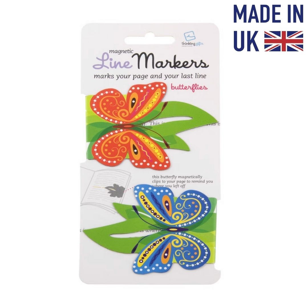 Linemarkers Butterflies  Kitap Ayracı