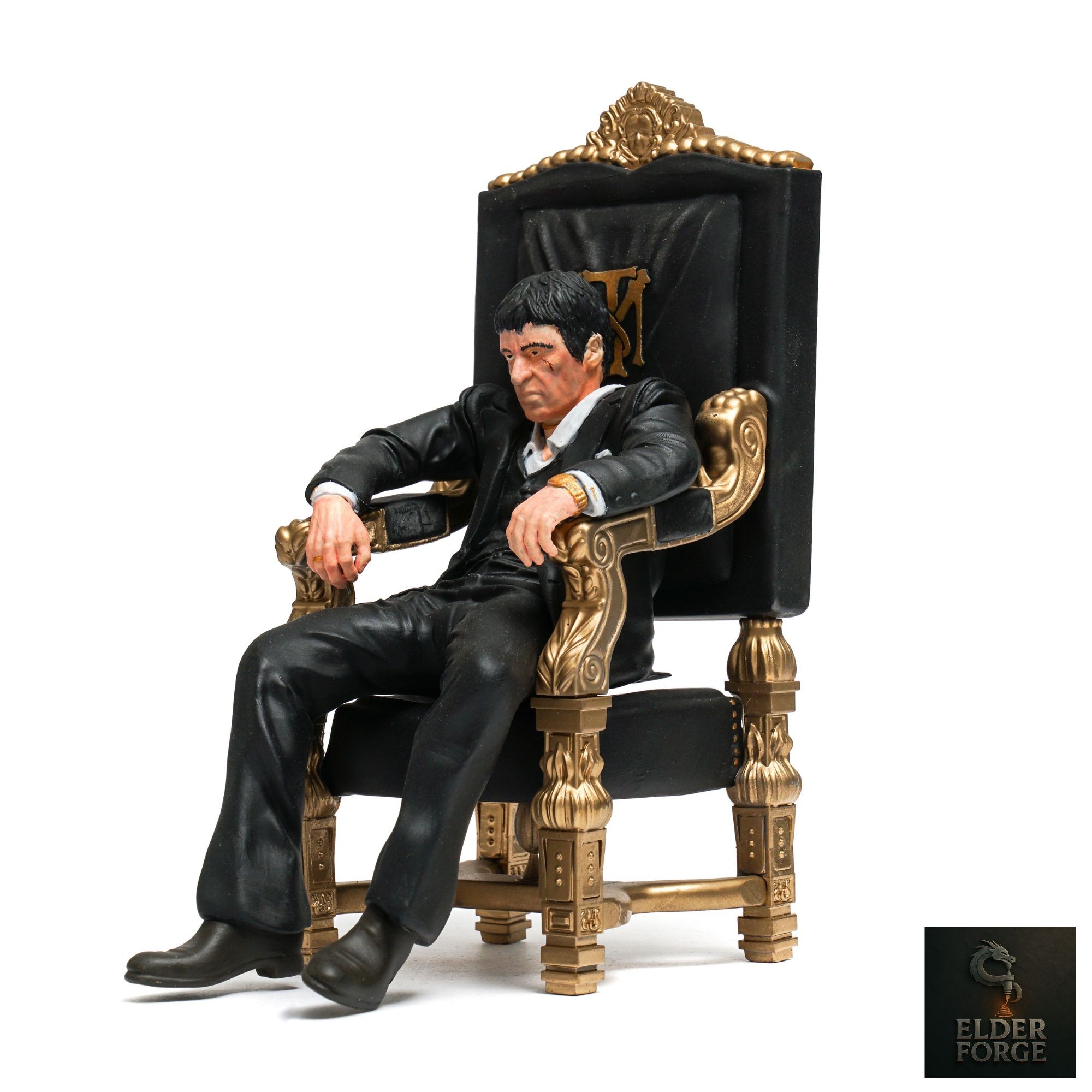 Tony Montana Figürü | Scarface El Boyaması Heykel | Al Pacino Koleksiyonluk Biblo | Film Temalı Dekoratif Heykel