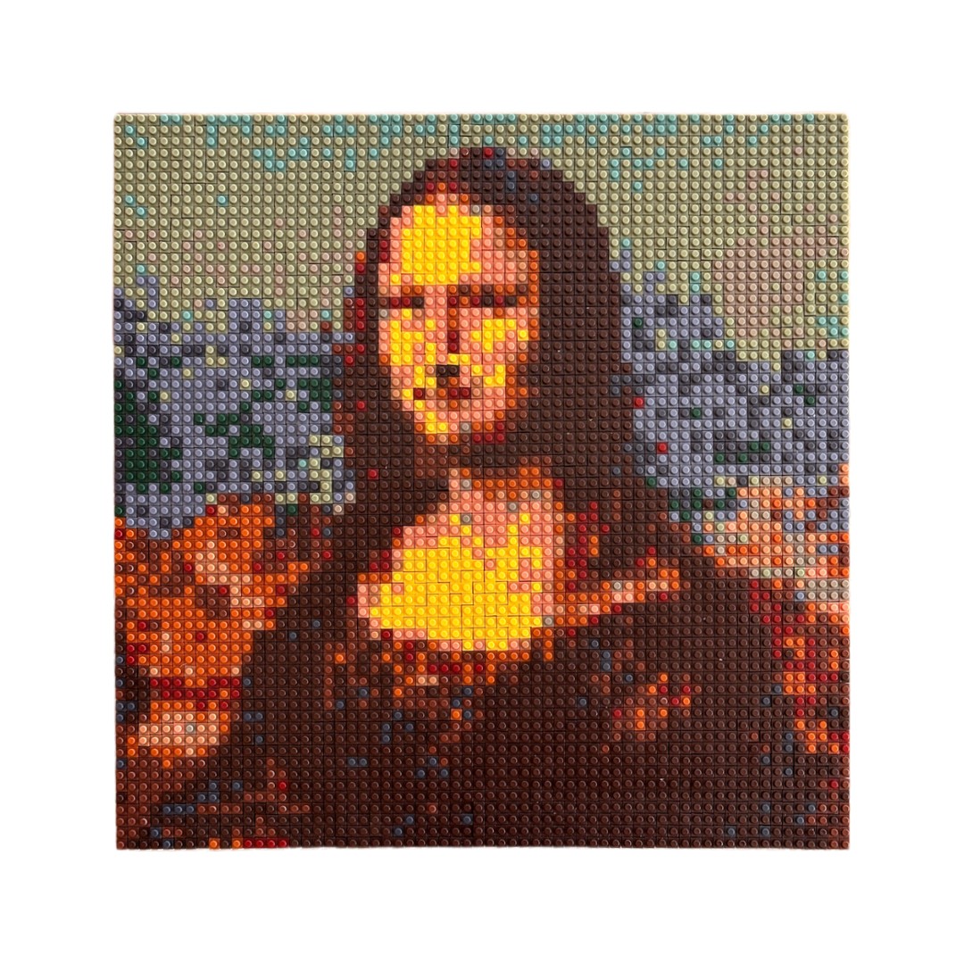 Mona Lisa 4096 Parça 3D Minyatür Puzzle