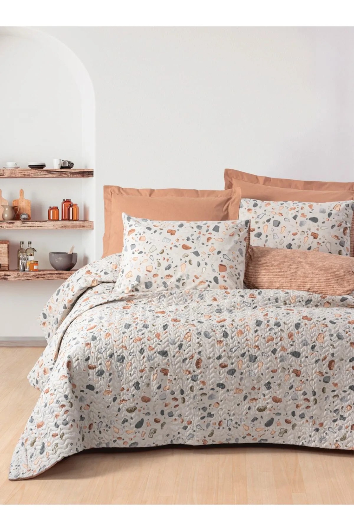 Cotton Box Minimal Tek Kişilik Complete Set Oniks Karamel