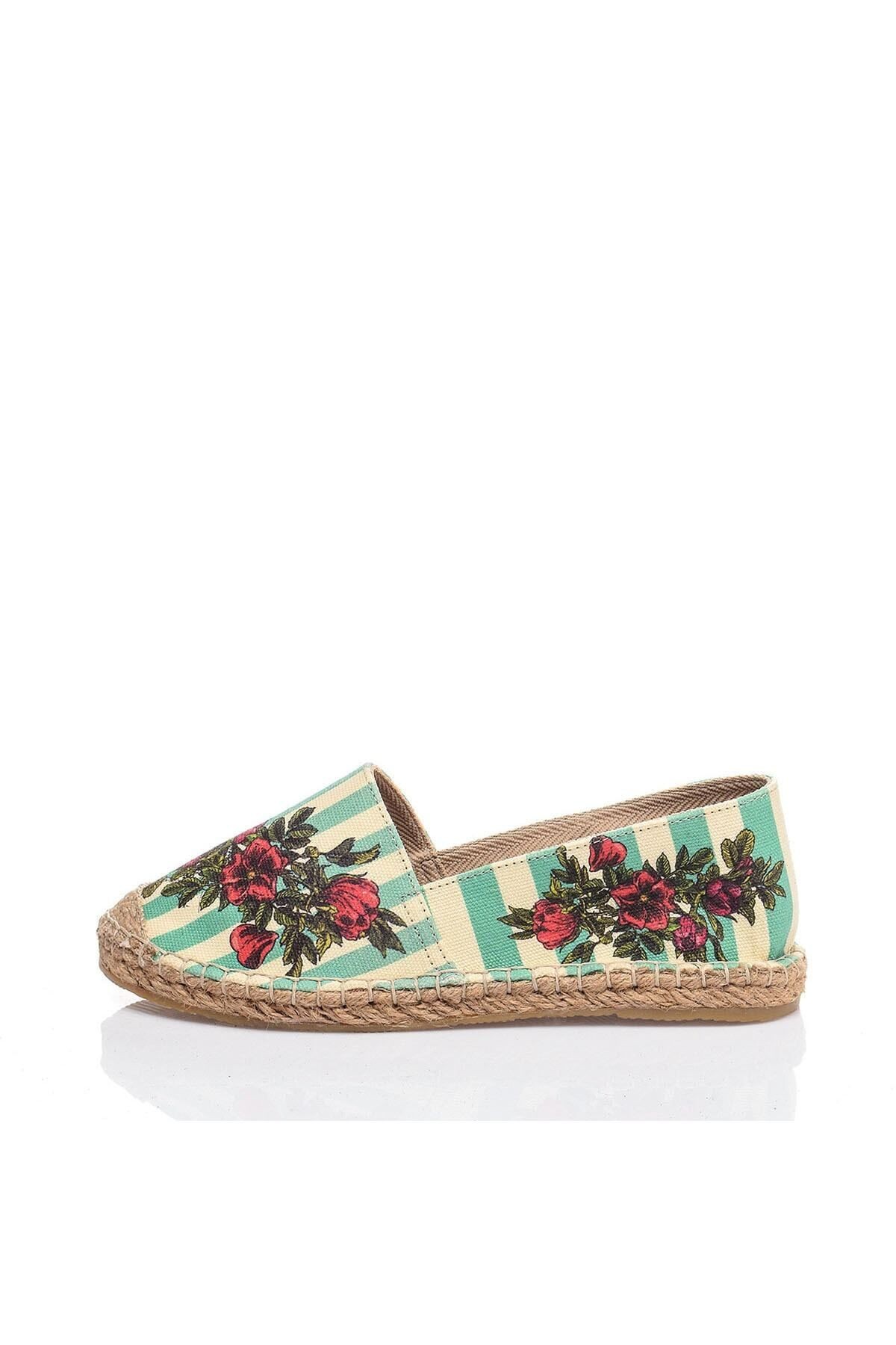 El Yapımı Hasır Taban Espadril