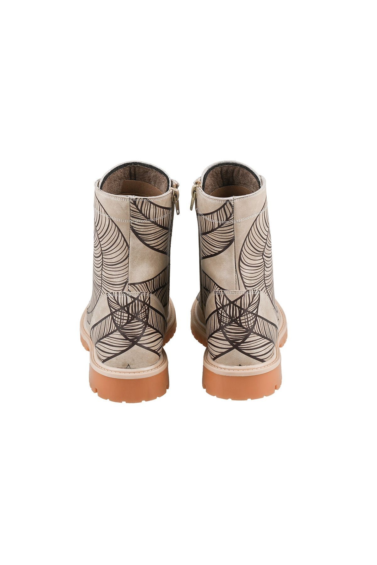 Baskılı Renkli Girl Pattern Tasarım Kadın Bot