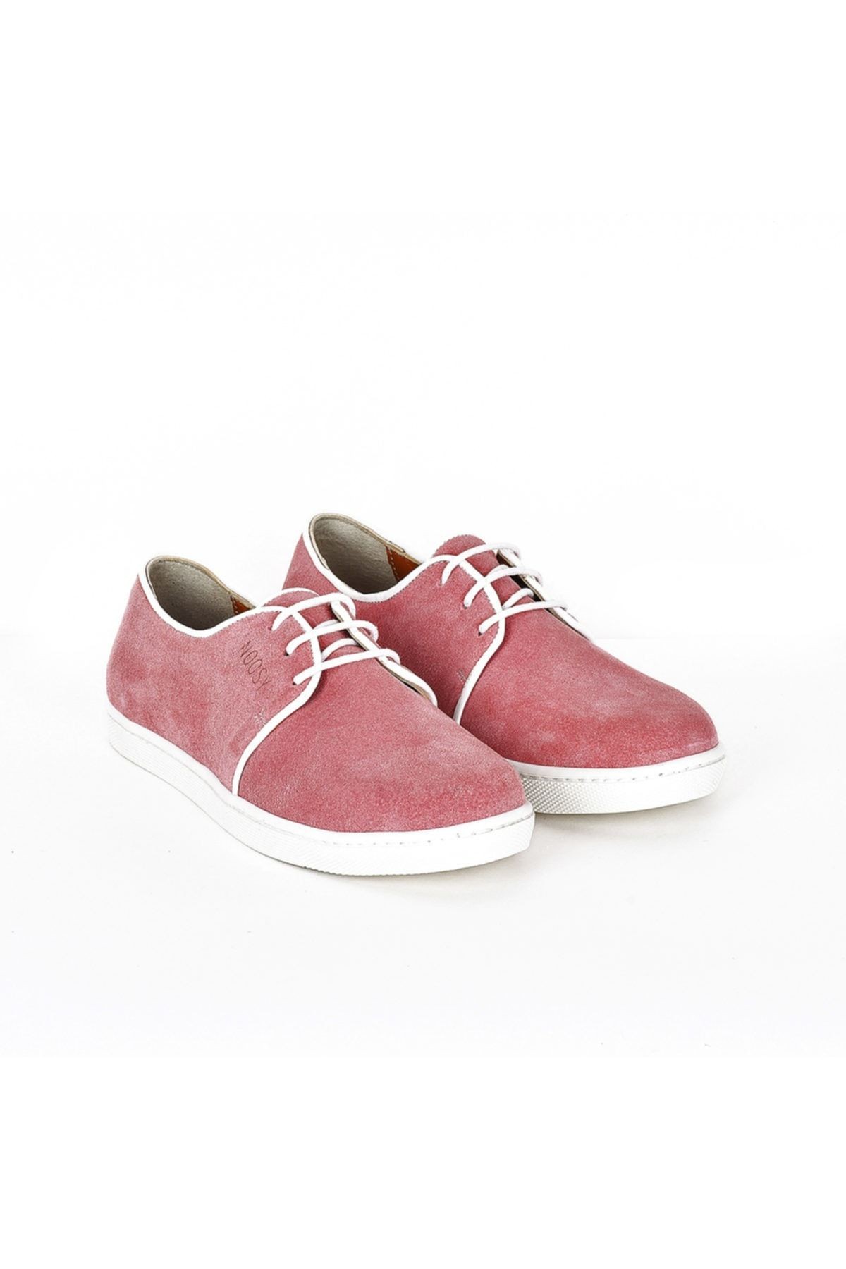Hakiki Deri Pembe Kadın Sneaker