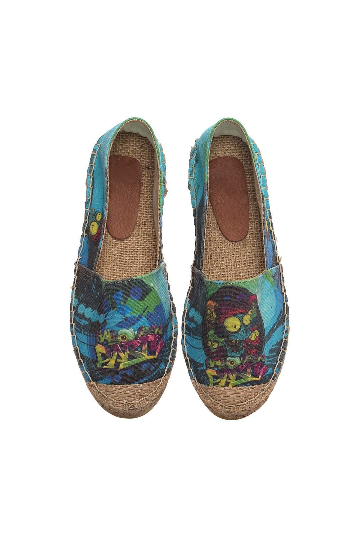 El Yapımı Hasır Taban Espadril