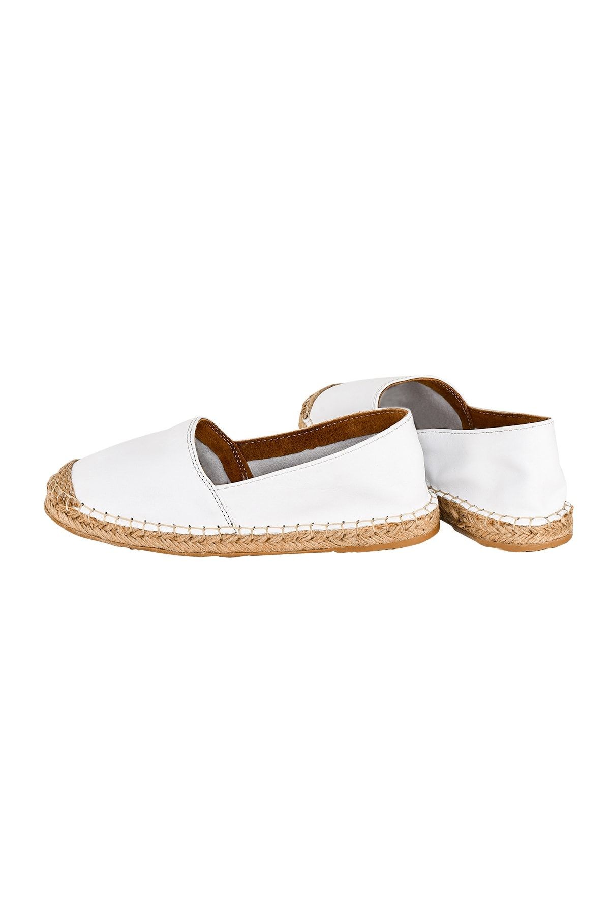 Hakiki Deri El Yapımı Kadın Espadril