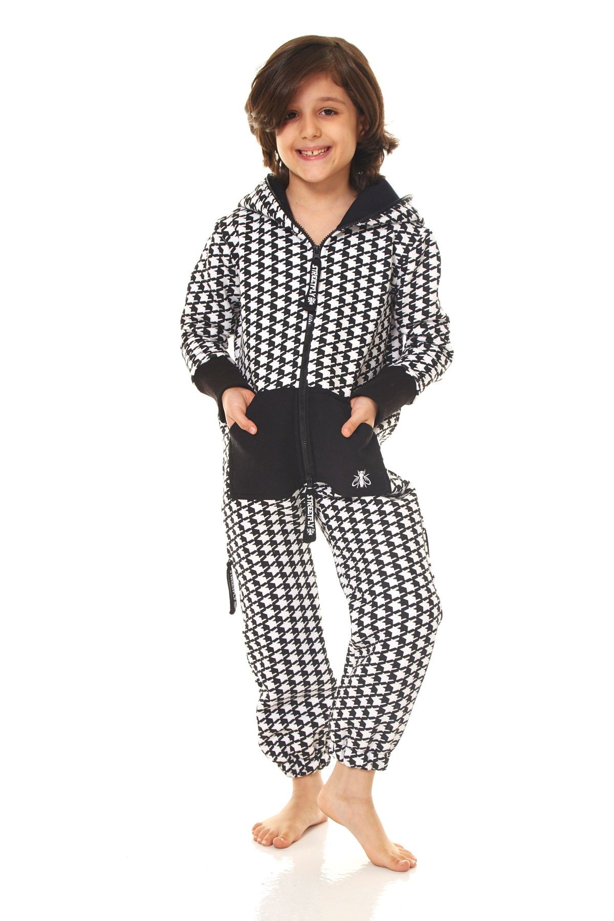 Unisex Çocuk Pamuklu İskandinav Tulum