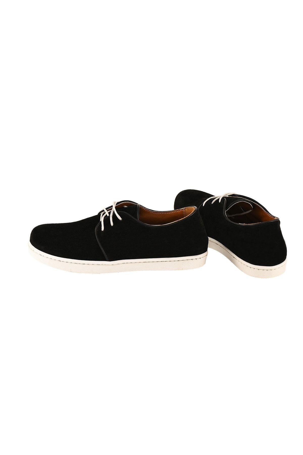 Hakiki Deri Siyah Kadın Sneaker