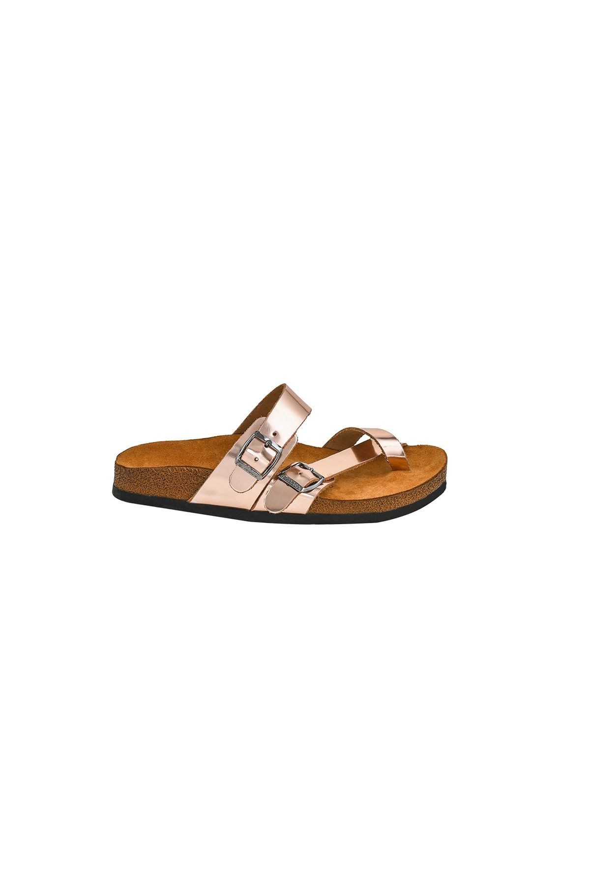 Unisex Rose Hakiki Deri Terlik