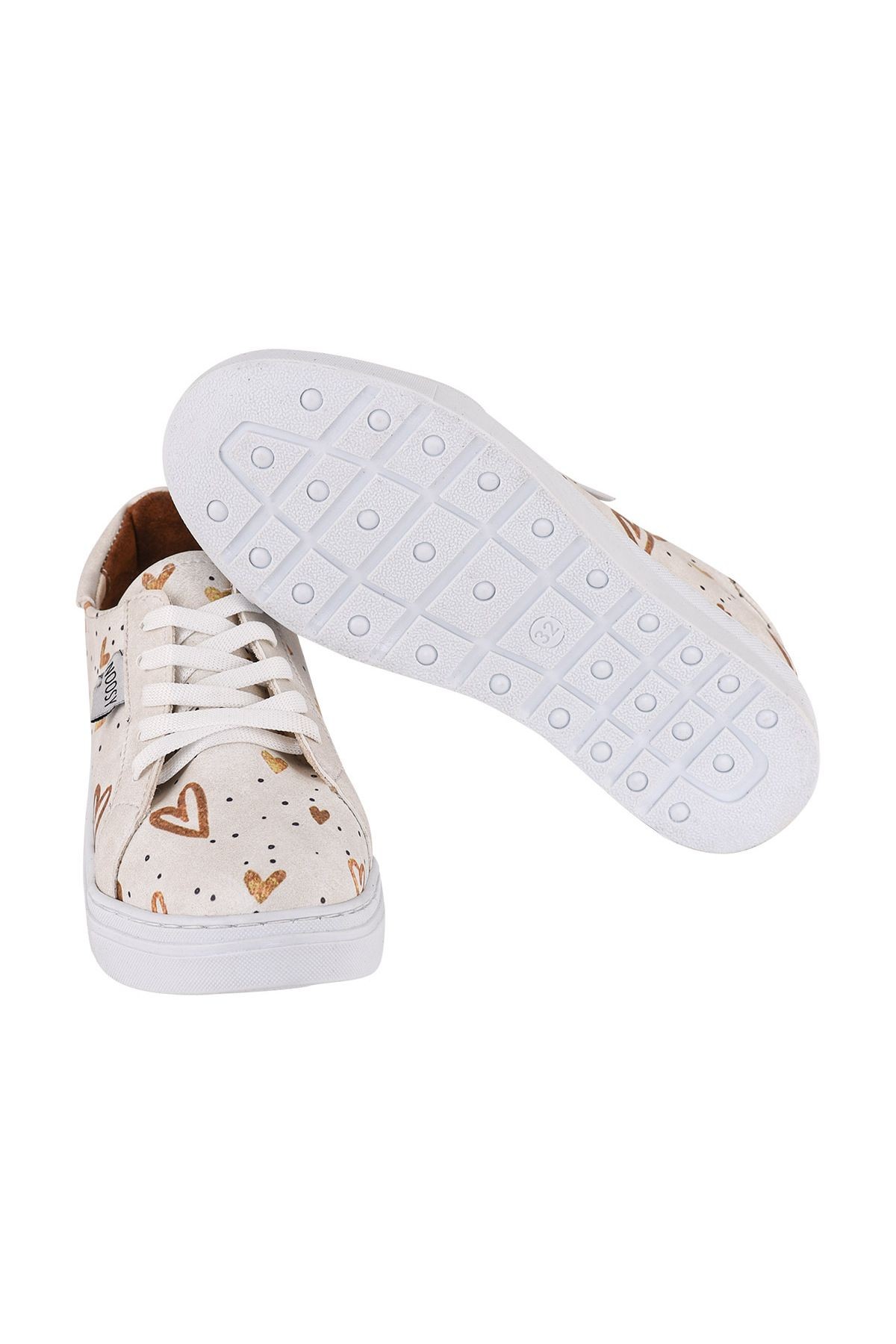 Baskılı Gold Kalp Tasarım Unisex Çocuk Sneaker