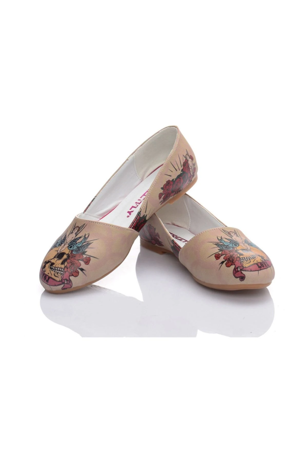 Baskılı-renkli Kadın Babet