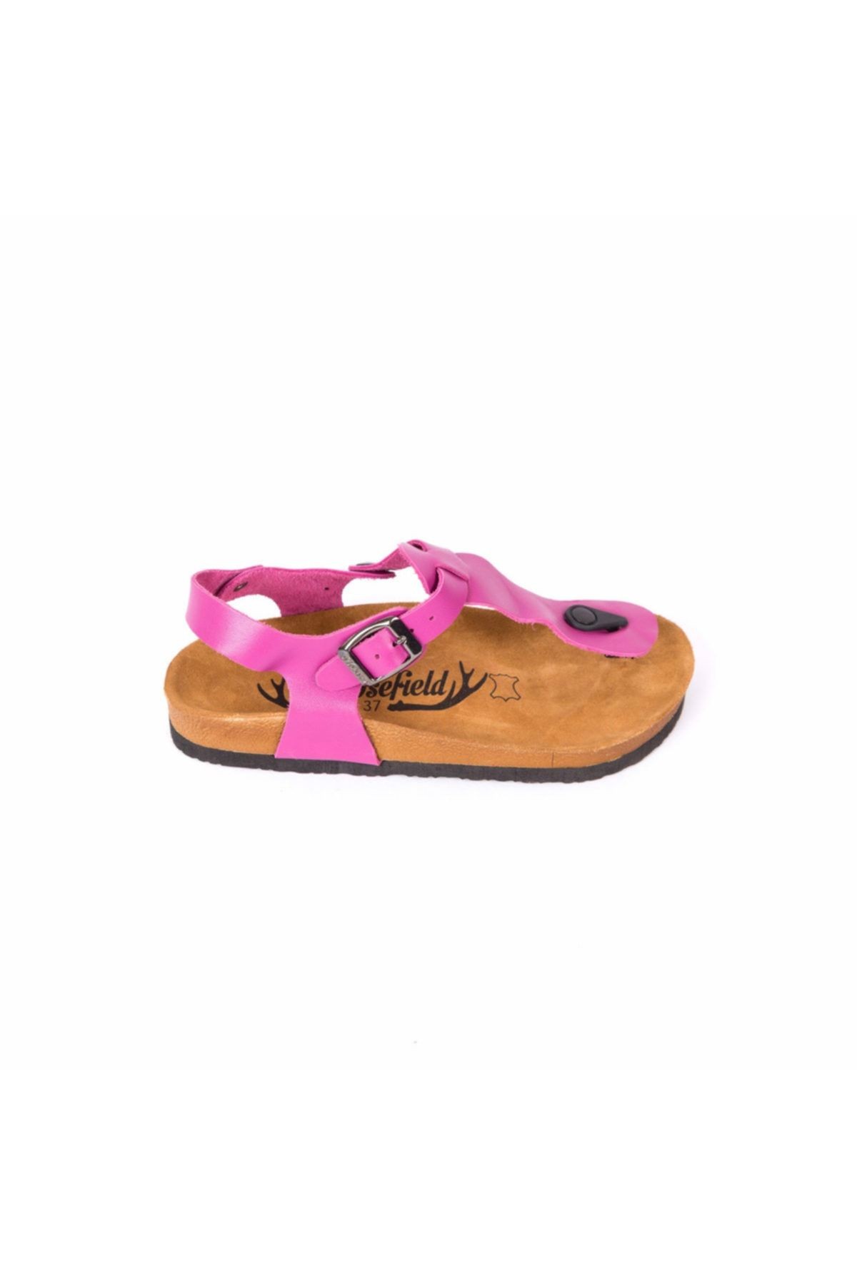 Hakiki Deri Pembe Kadın Sandalet