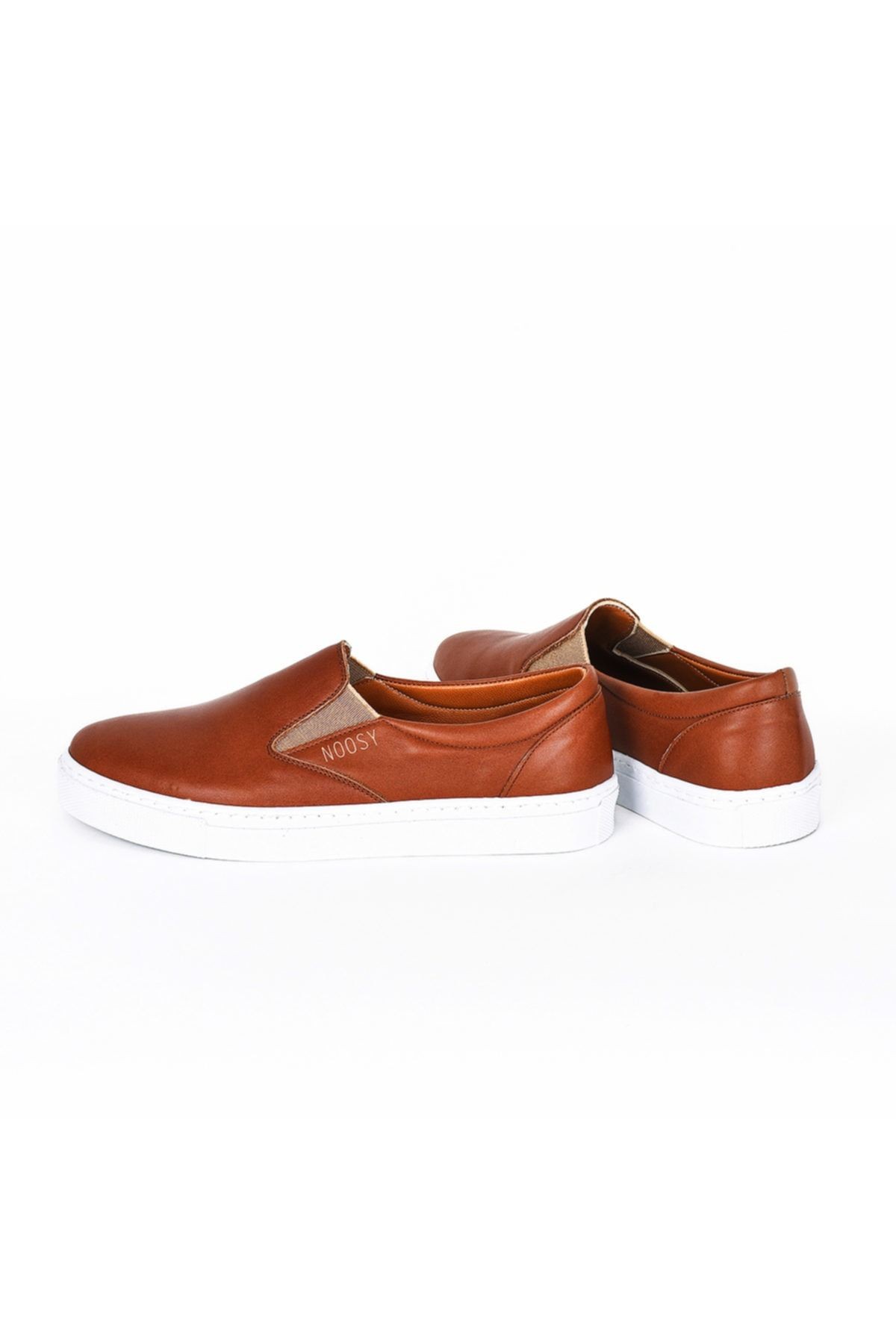 Hakiki Deri Kahverengi Kadın Sneaker