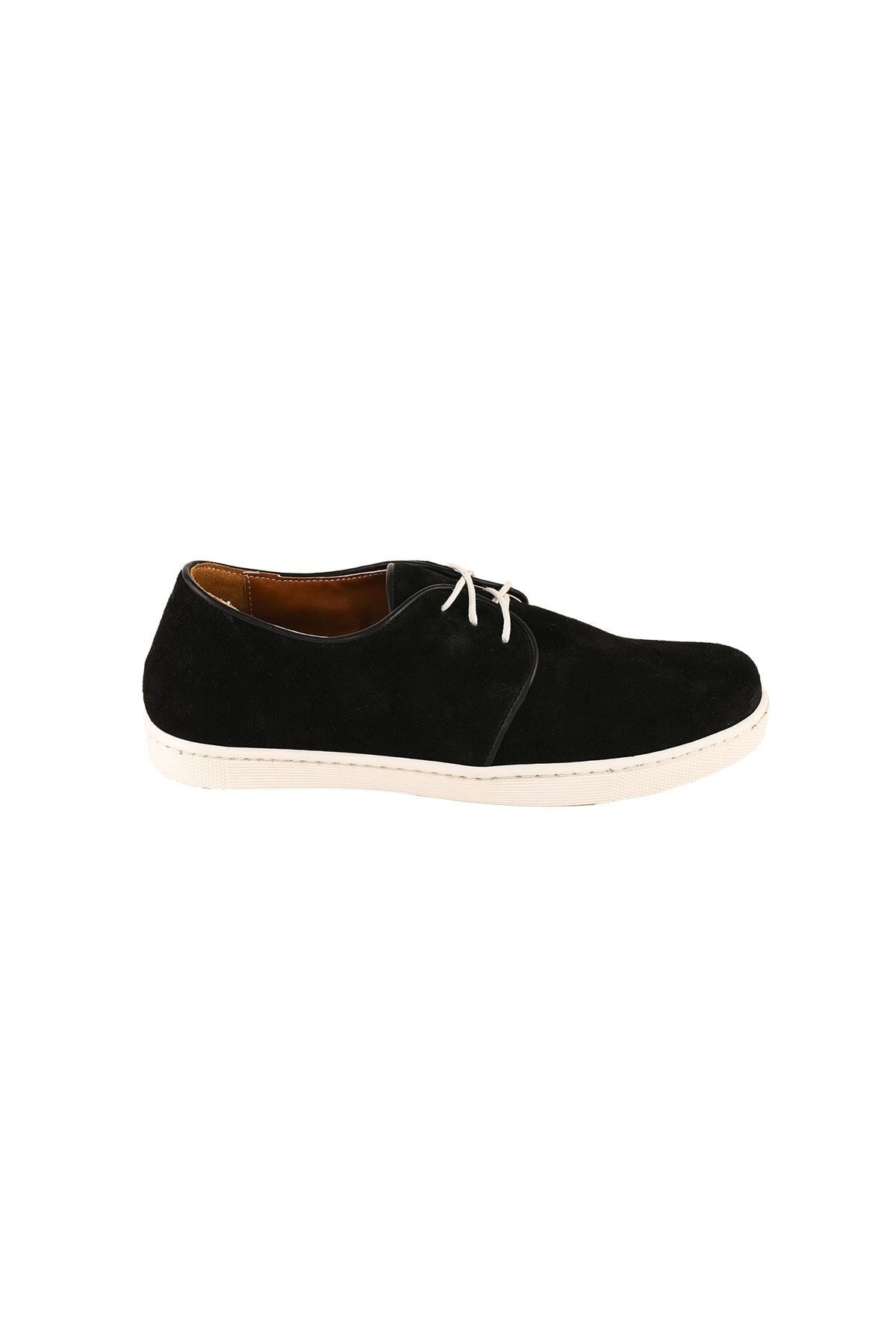Hakiki Deri Siyah Kadın Sneaker