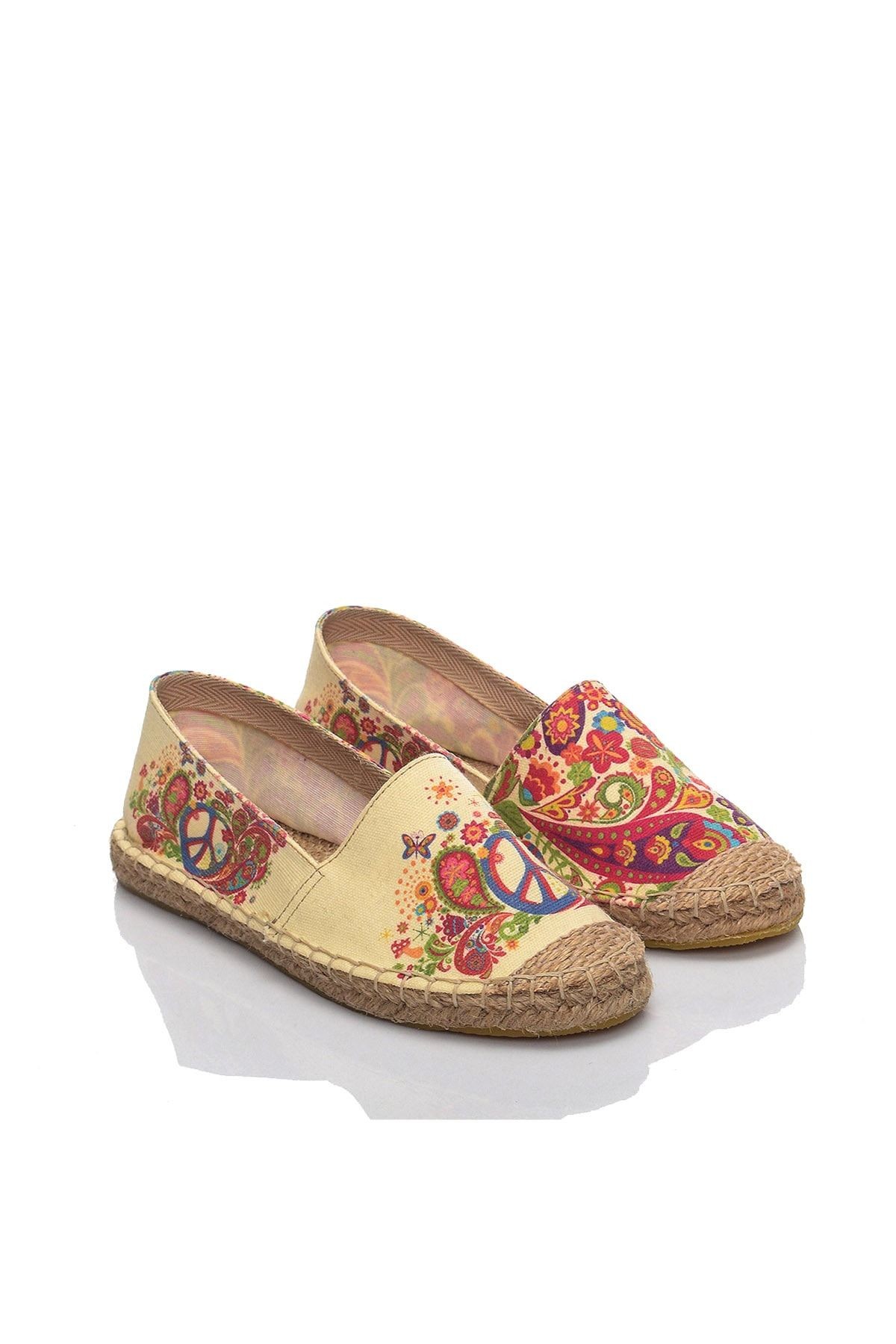 El Yapımı Hasır Taban Espadril
