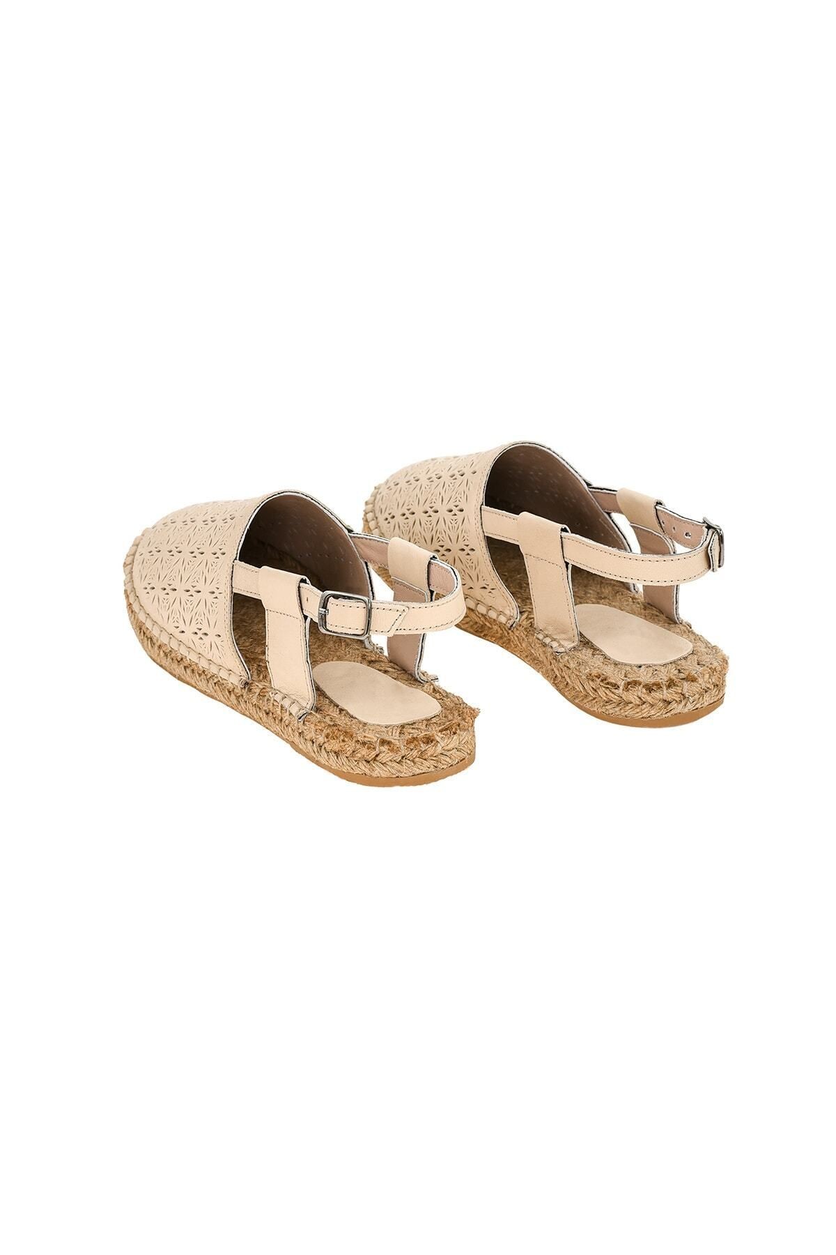 Hakiki Deri El Yapımı Espadril