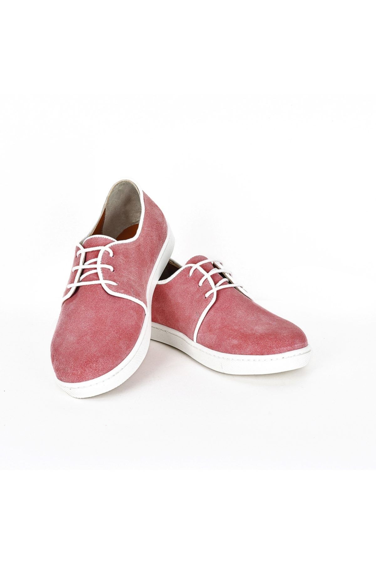 Hakiki Deri Pembe Kadın Sneaker